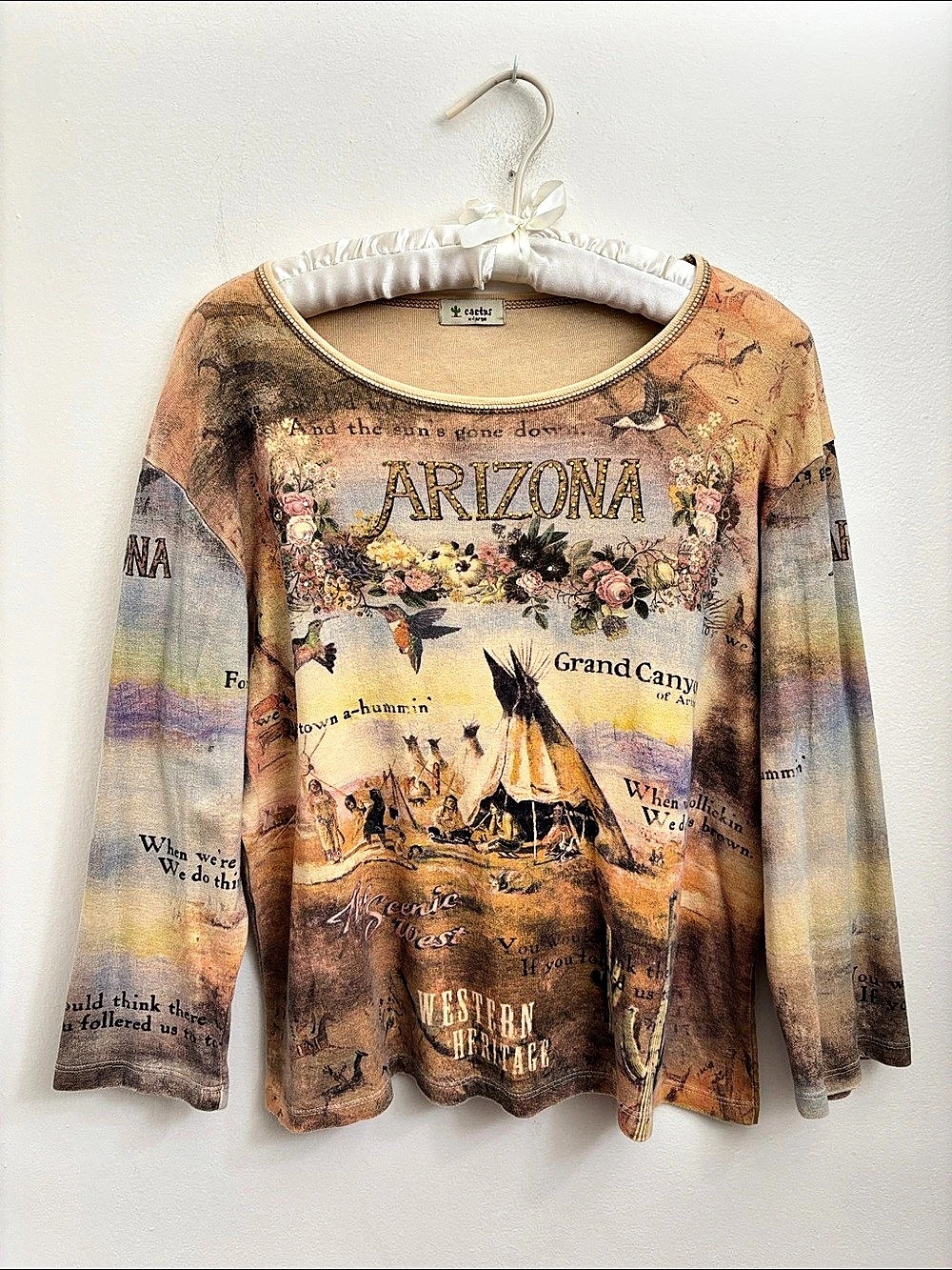 Cactus Y2K Arizona Graphic Long Sleeve Tee XL